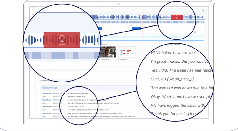 automated audio and transcription redaction